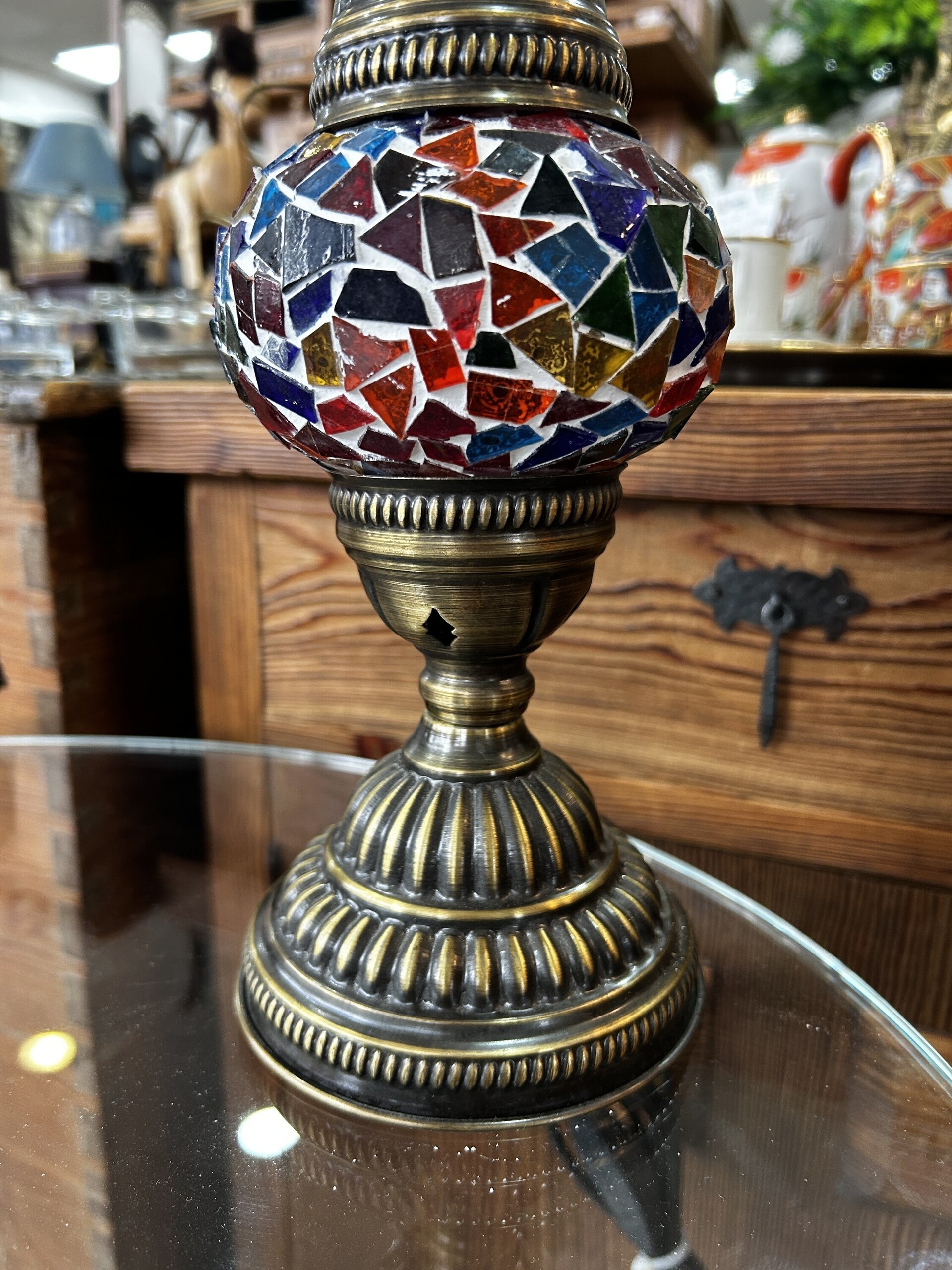 Lámpara turca de mosaico – artesanía y color - 4