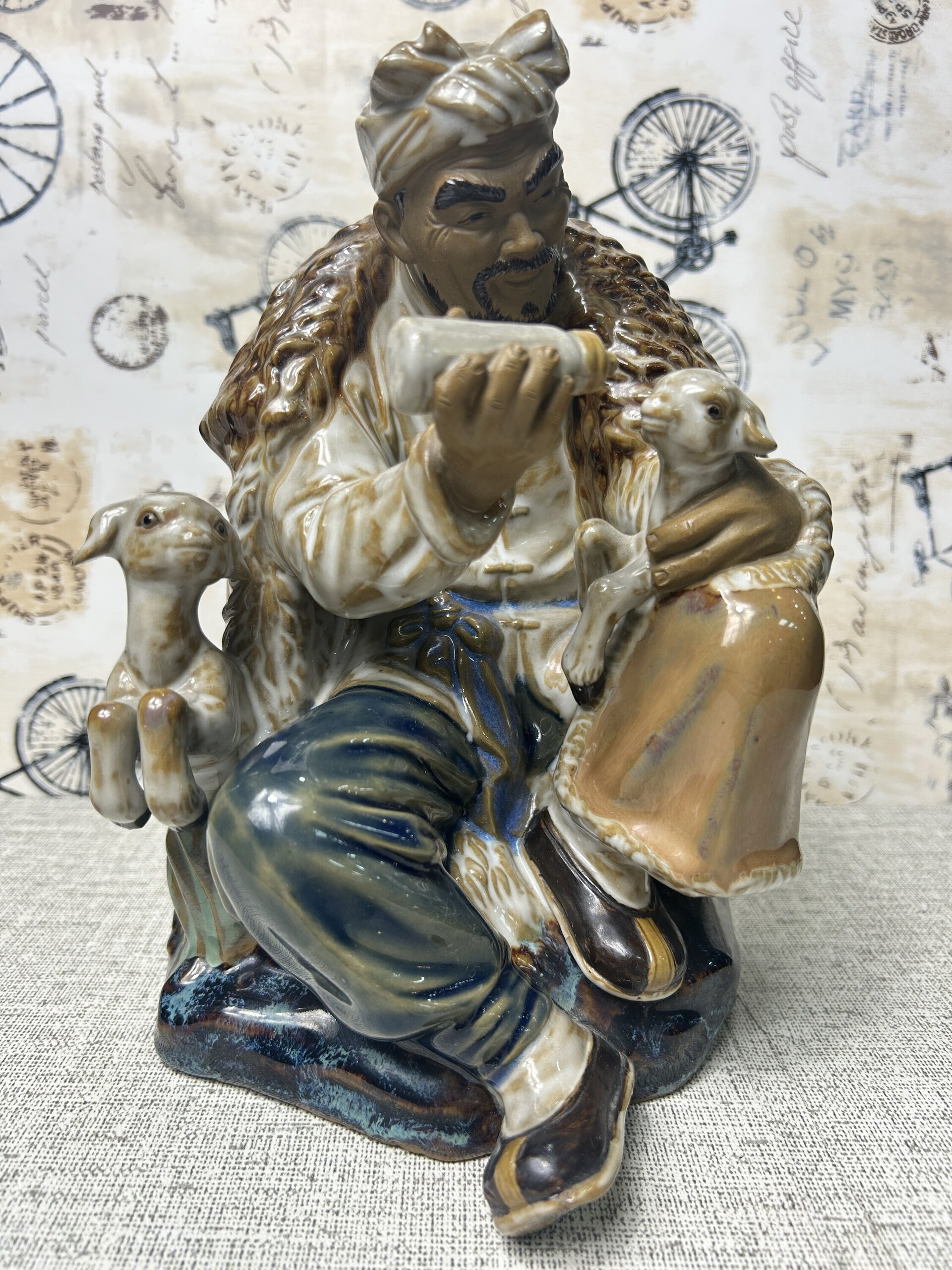Figura de porcelana de Shiwan hecha a mano - 2