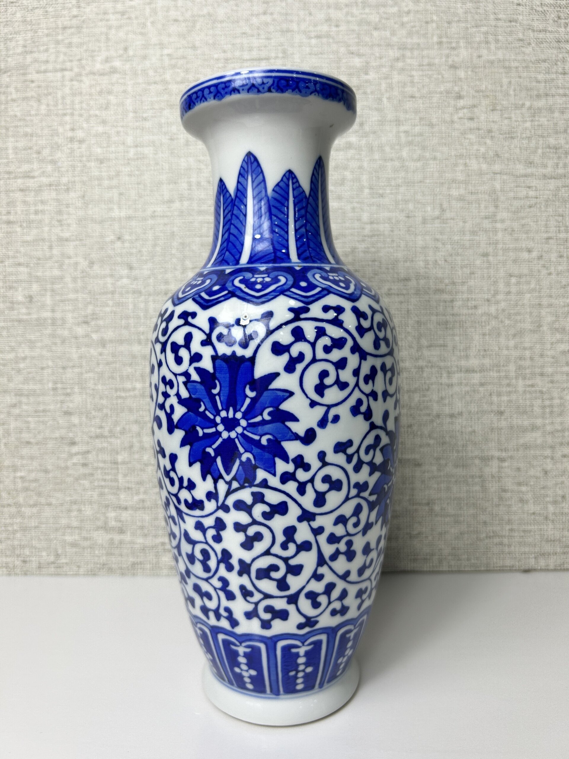 Hermoso jarrón vintage de porcelana china - 3