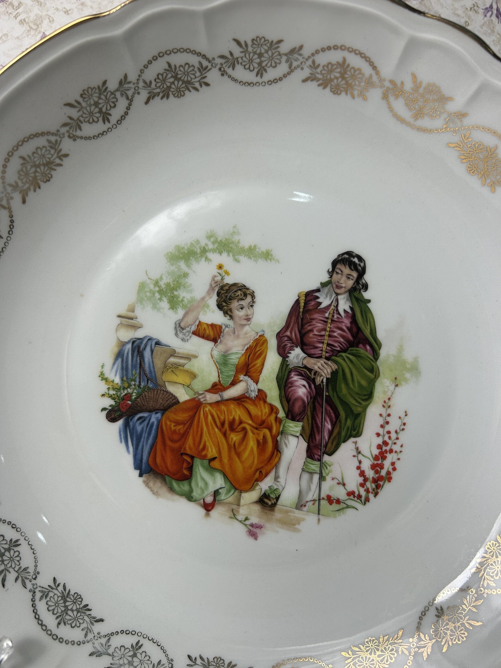 Plato de Porcelana Vintage Annet France - 4