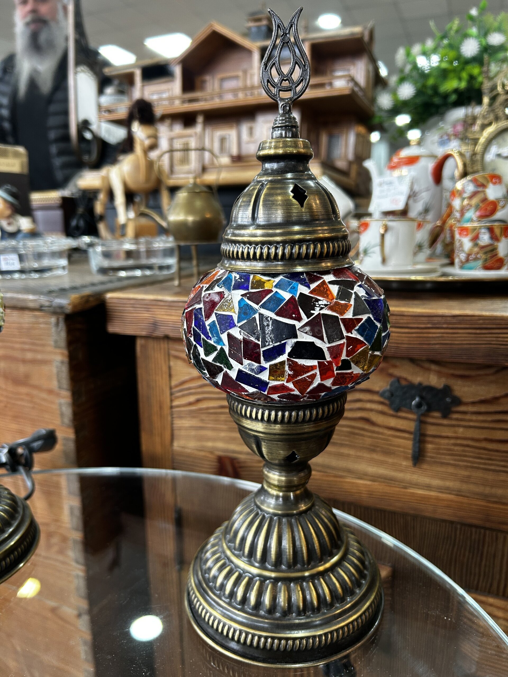Lámpara turca de mosaico – artesanía y color - 1