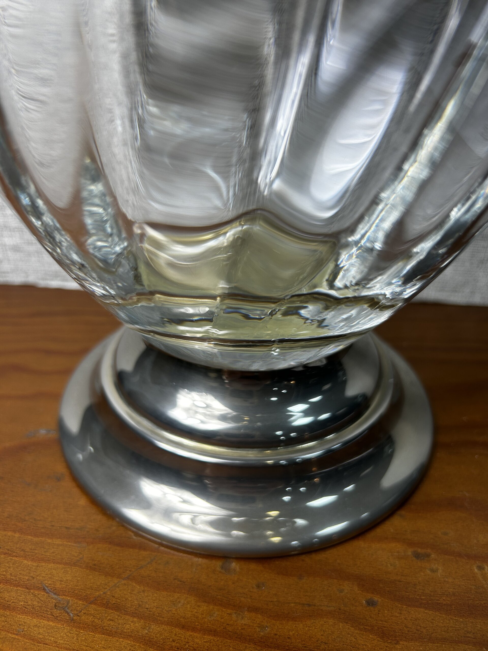 Tarro decorativo de cristal con tapa metálica - 4