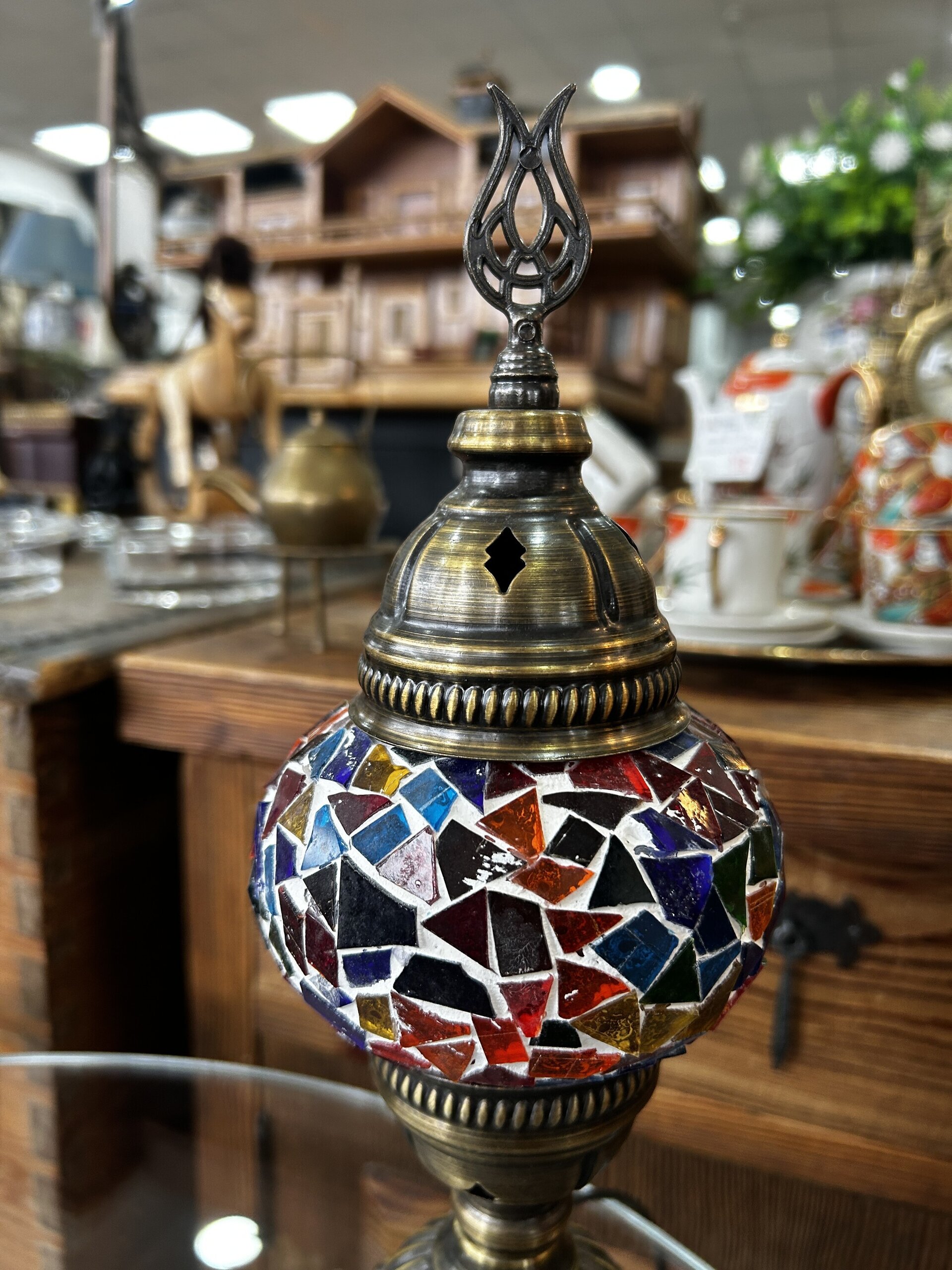 Lámpara turca de mosaico – artesanía y color - 3