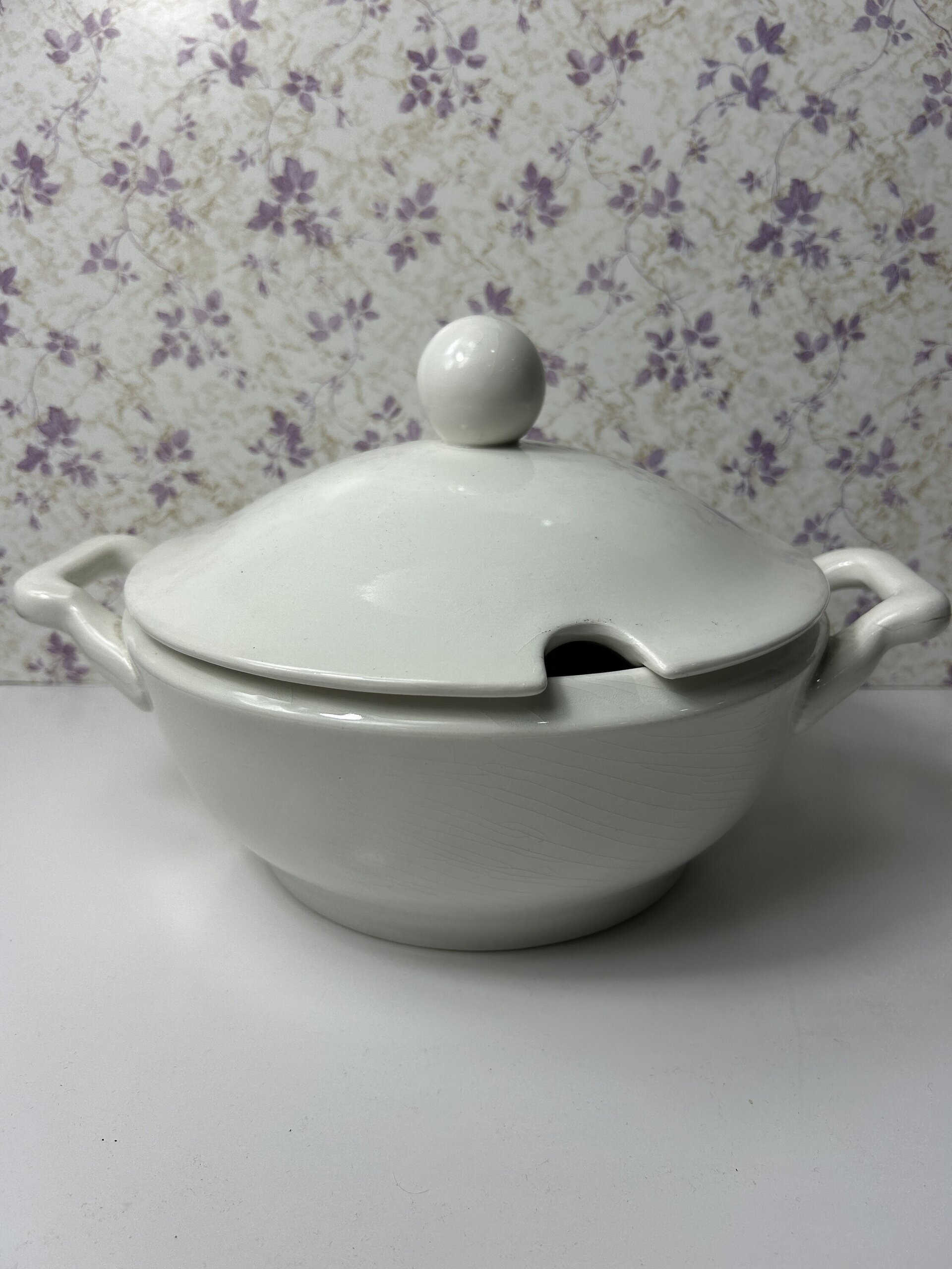 Sopera Vintage Royal China Vigo - Porcelana Blanca - 2