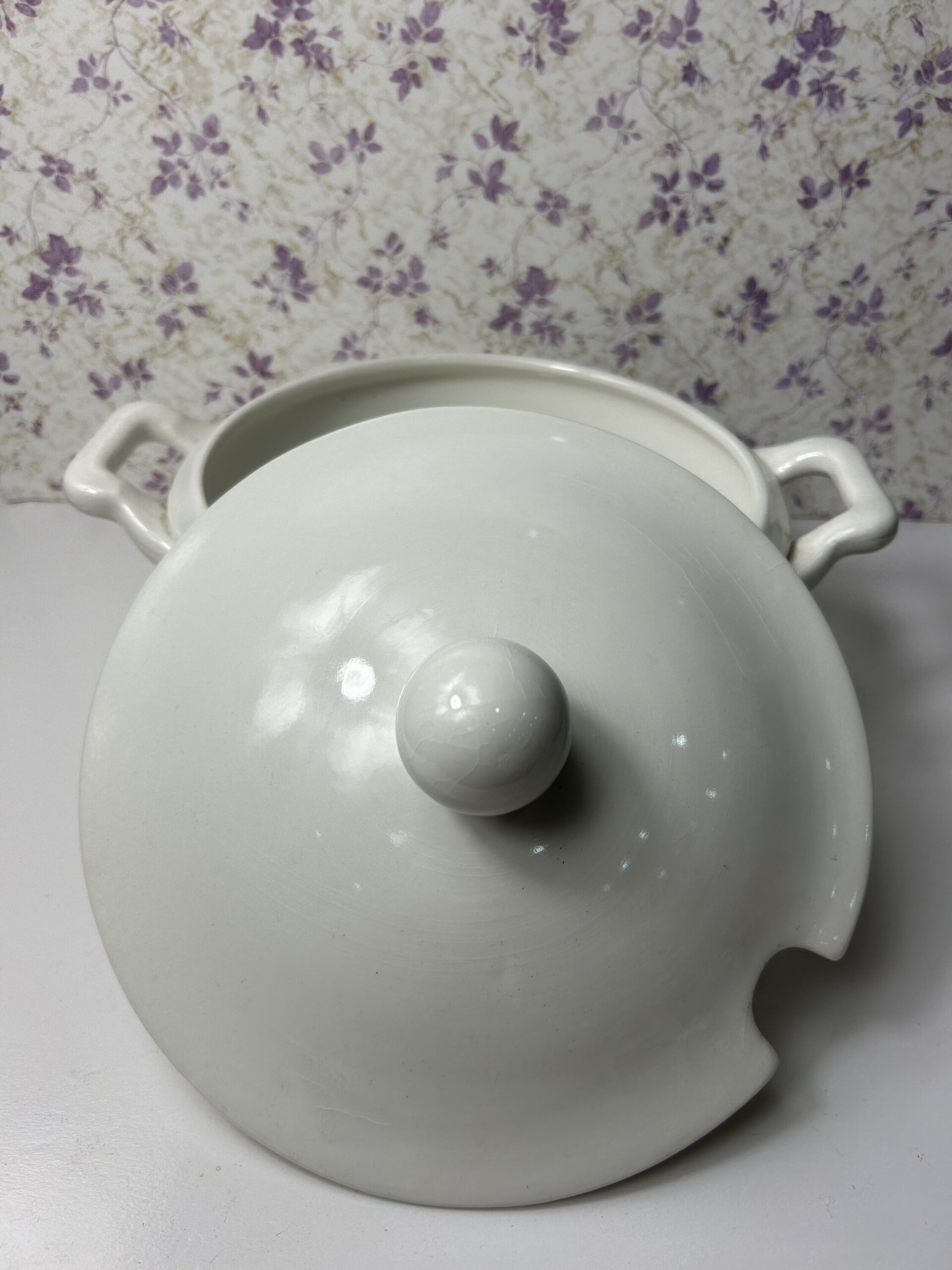 Sopera Vintage Royal China Vigo - Porcelana Blanca - 4