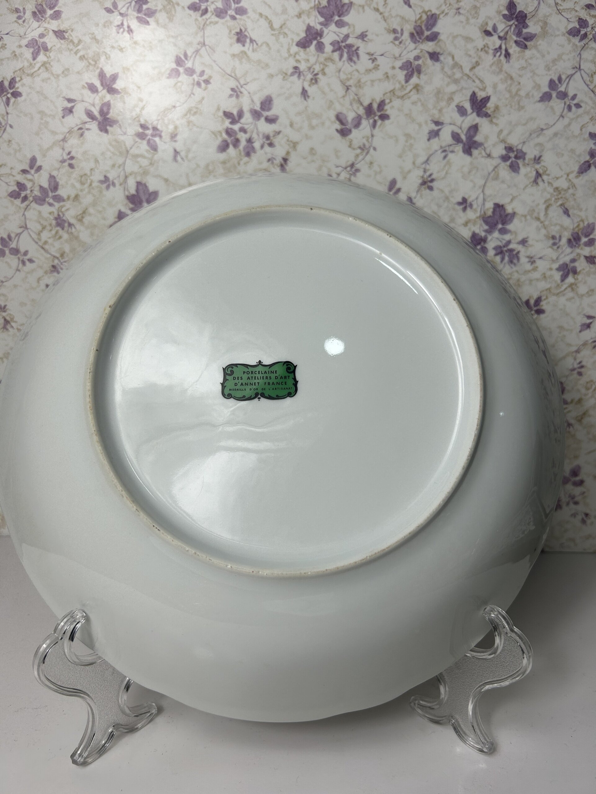 Plato de Porcelana Vintage Annet France - 7
