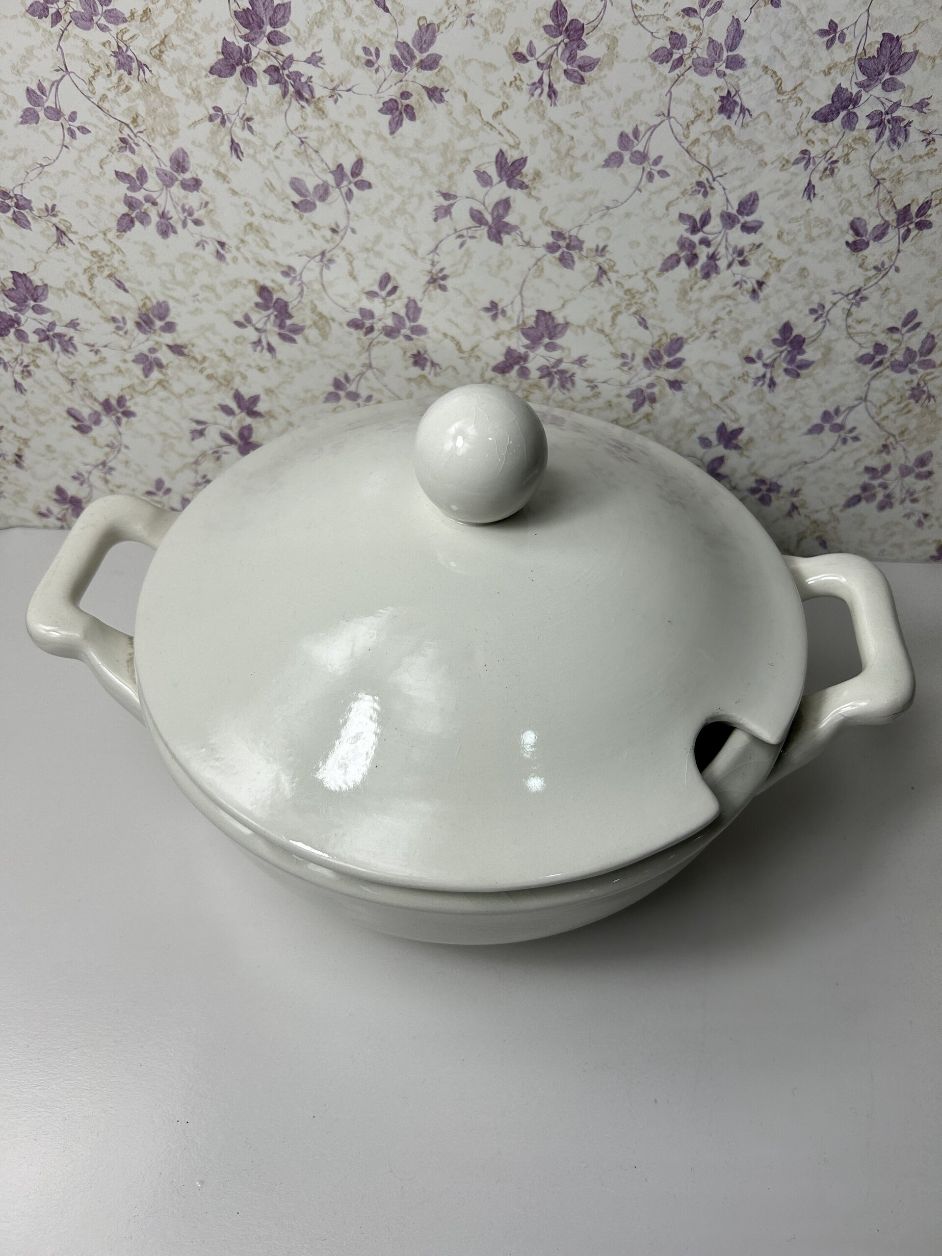 Sopera Vintage Royal China Vigo - Porcelana Blanca - 5