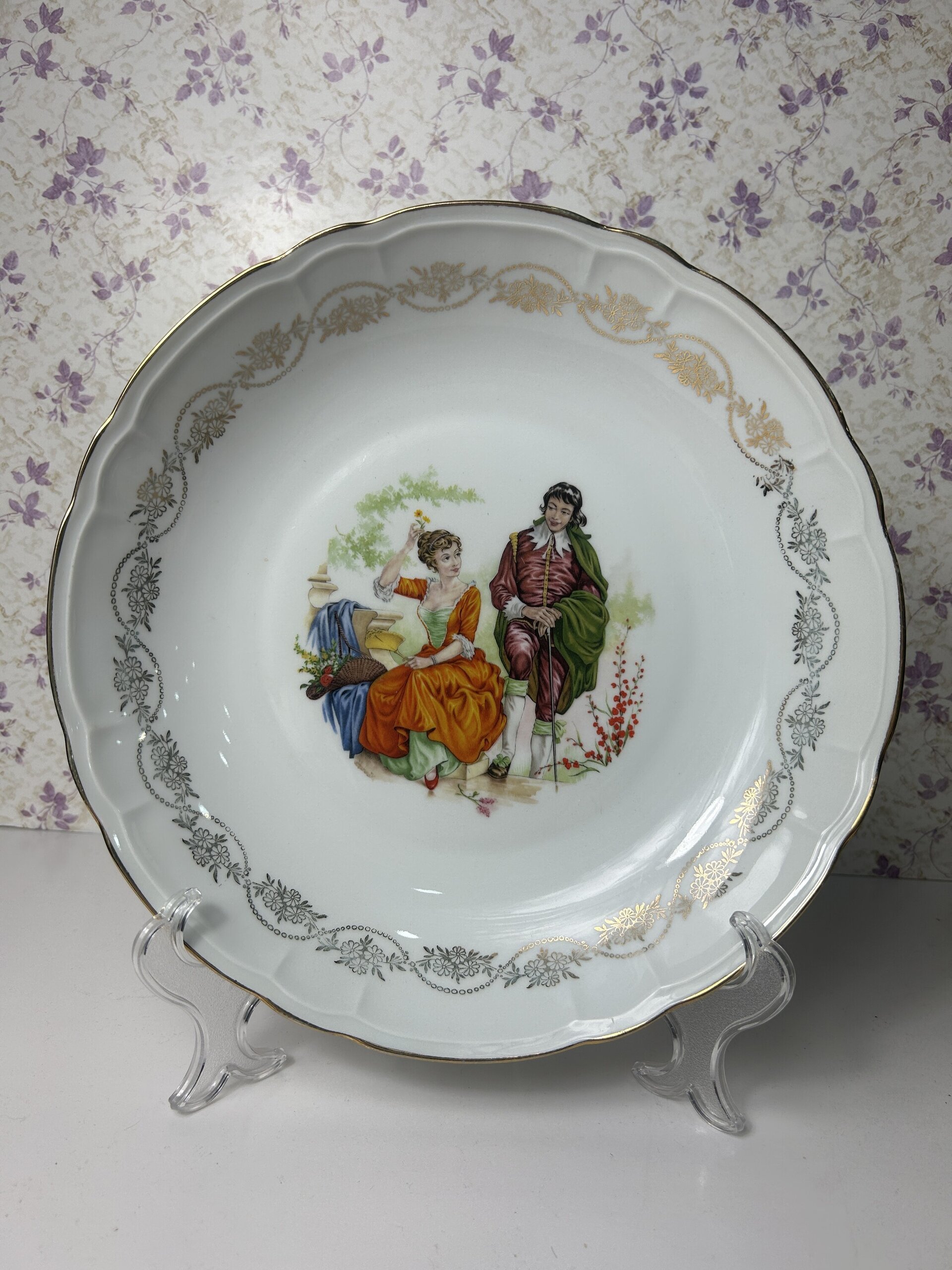 Plato de Porcelana Vintage Annet France - 3